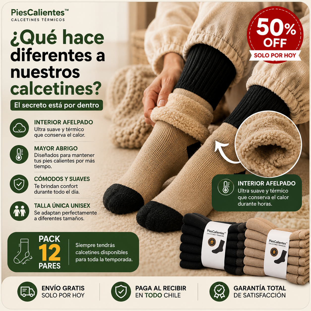 PiesCalientes™ - Calcetines térmicos