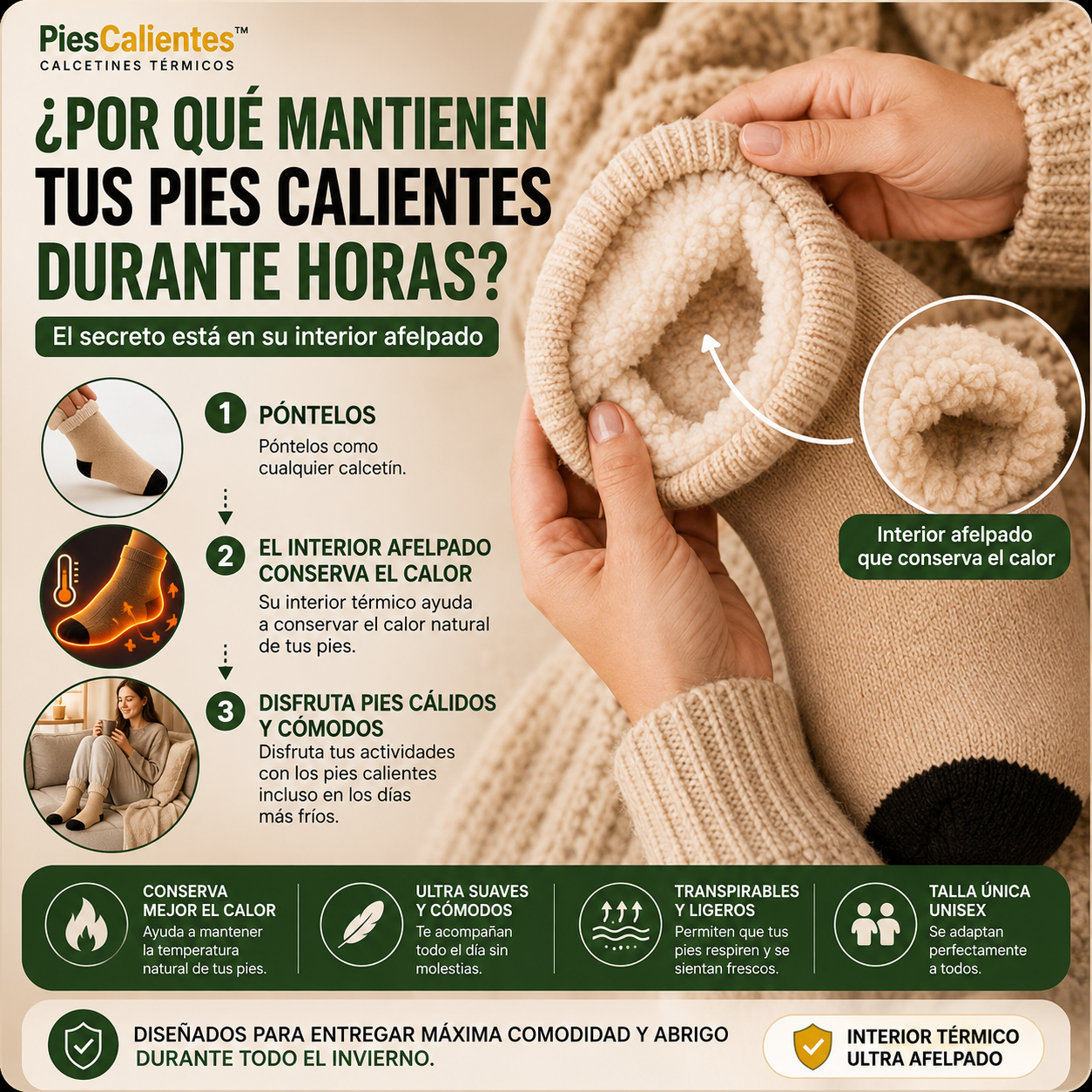 PiesCalientes™ - Calcetines térmicos