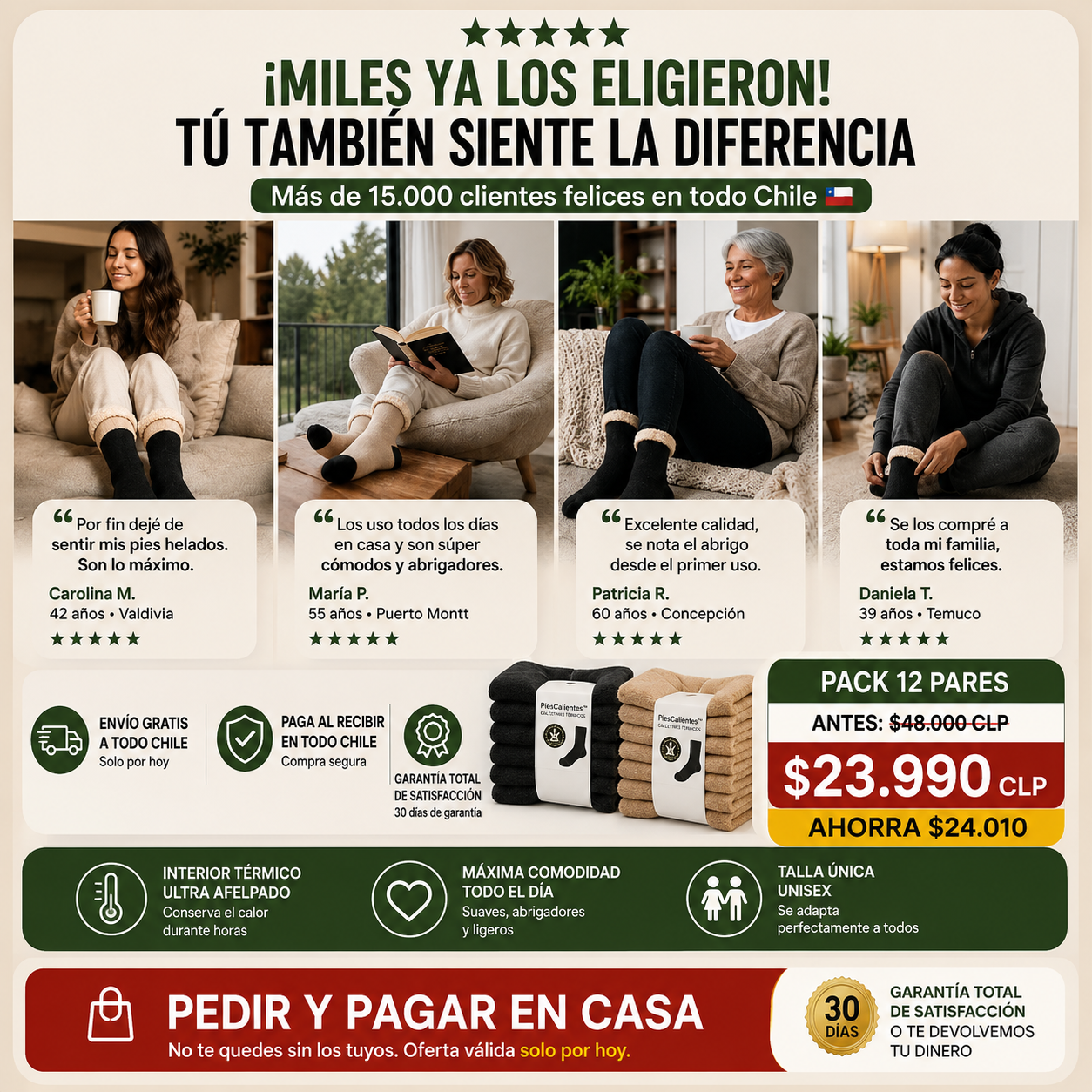 PiesCalientes™ - Calcetines térmicos