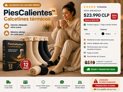 PiesCalientes™ - Calcetines térmicos