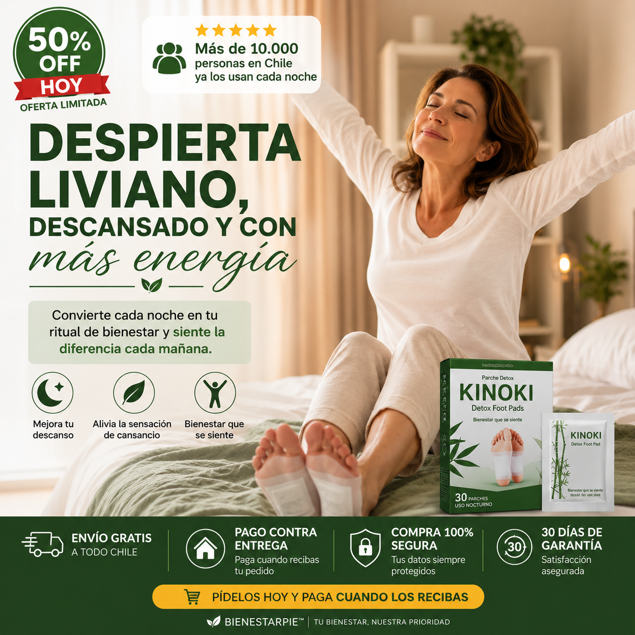 BienestarPie™ Parches para los pies