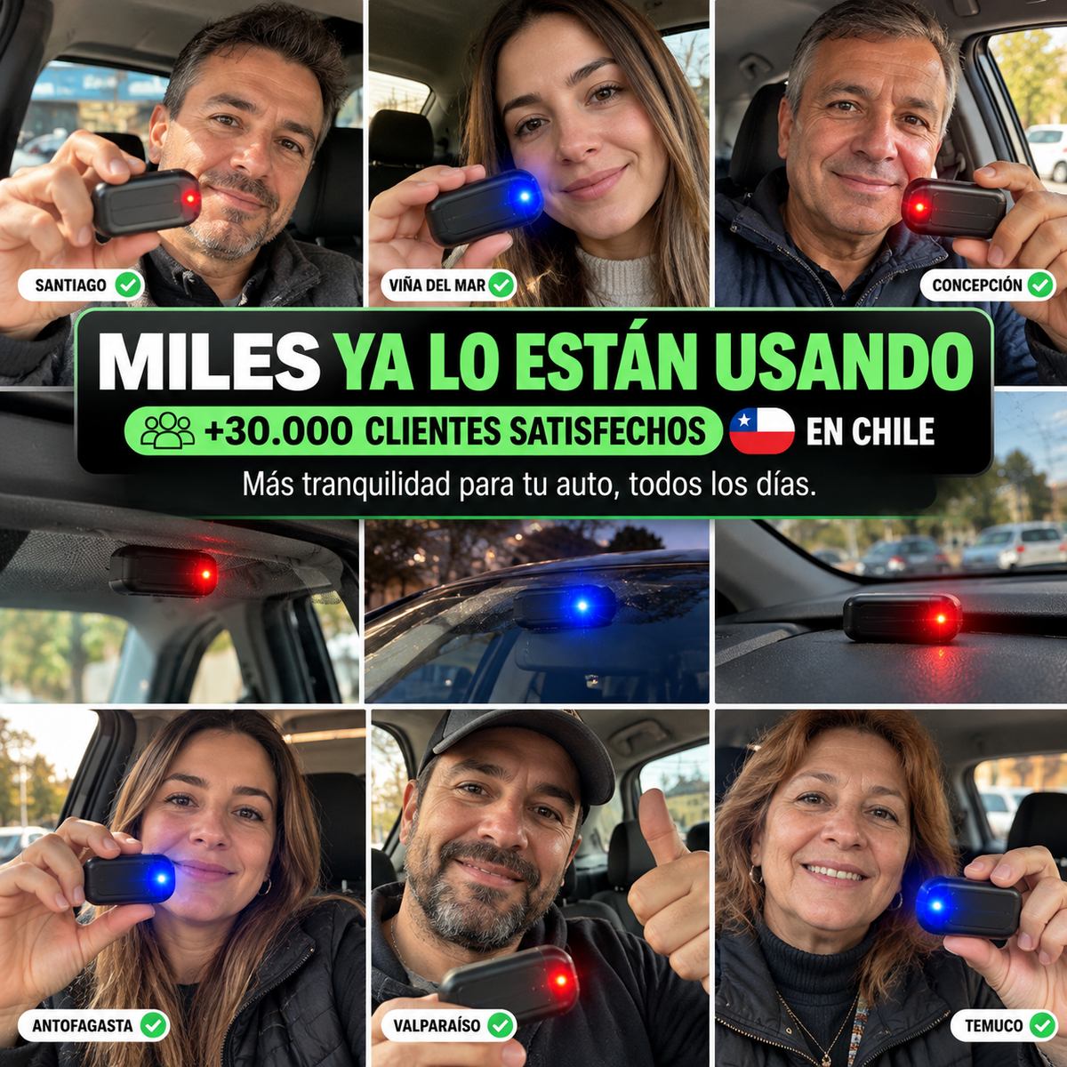 AutoShield® Protección visual inteligente para tu auto 🔵 Luz disuasoria LED · ☀️ Carga solar · 🔌 USB Más tranquilidad cada vez que estacionas.